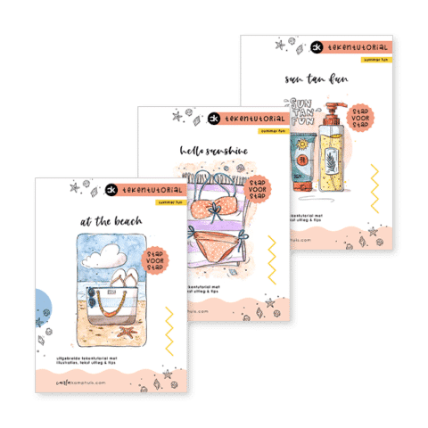 Tekentutorial Online Zomer Tekenen Workshop