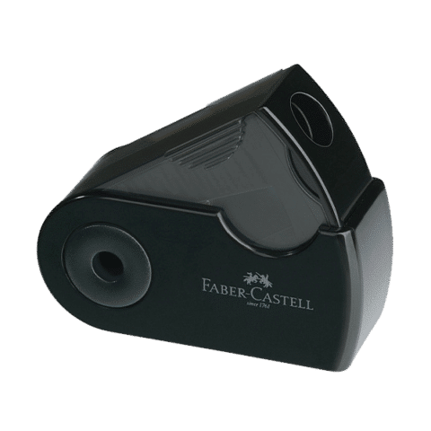 Puntenslijper Faber-Castell Sleeve Mini enkel zwart